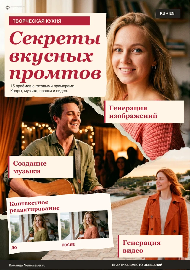 Обложка PDF «Секреты вкусных промтов»