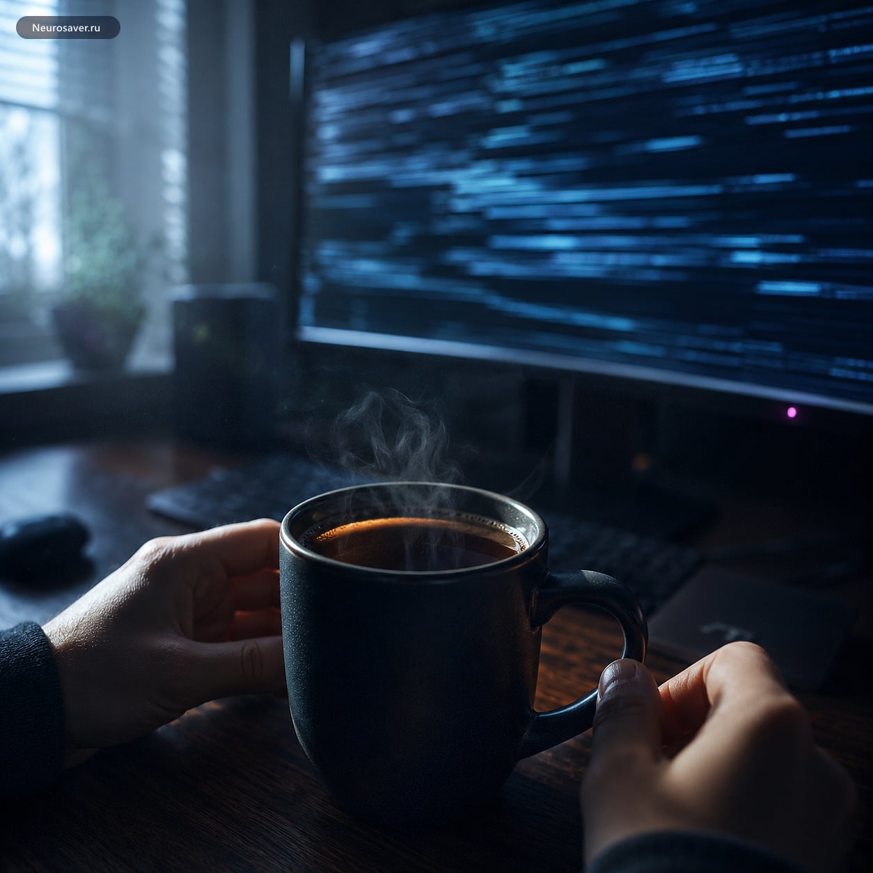 AI-агент пишет код, пока разработчик пьёт утренний кофе