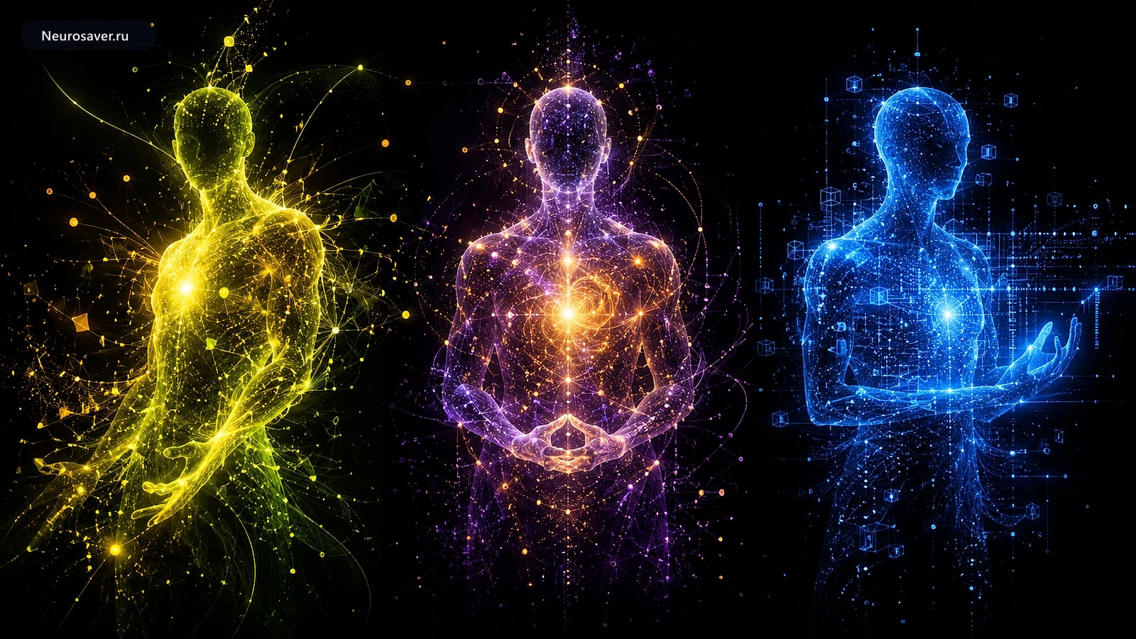 Сравнение трёх AI-ассистентов в виде трёх профилей — ChatGPT, Claude и Gemini