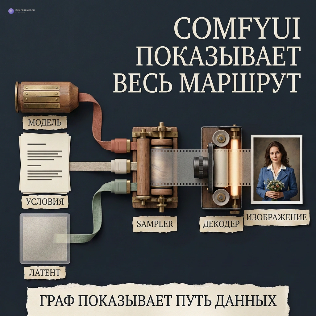 ComfyUI с нуля: как читать workflow и собрать первый граф